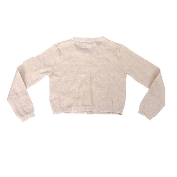 NWT Tucker + Tate Girls Cardigan Sweater Gold Metallic Jewel Glitter Size 2 - Picture 7 of 8
